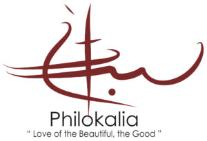 Philokalia winery, Bethlehem, Palestine, logo, Terra Sancta Trading Company importer.